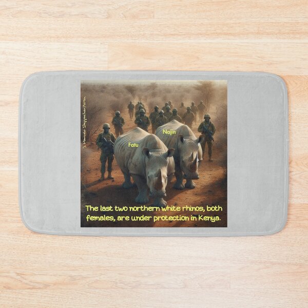 Item preview, The last two northern white rhinos designed and sold by BaZaar from TakE a LooK.