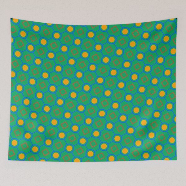 Item preview, Colorful Squares Ai Made Infinite Pattern Endless Geometry designed and sold by EvergreenMotifs.