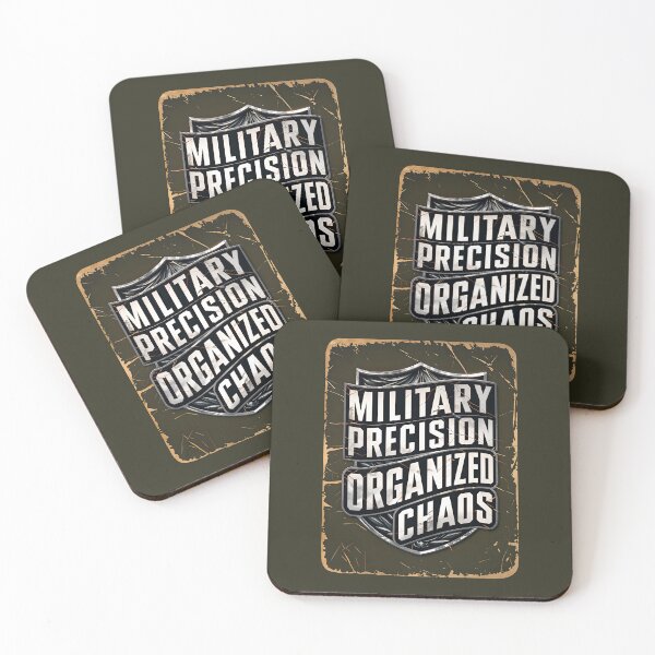 Item preview, Military Precision Organized Chaos Funny Army Quote designed and sold by TheArtOfPat.