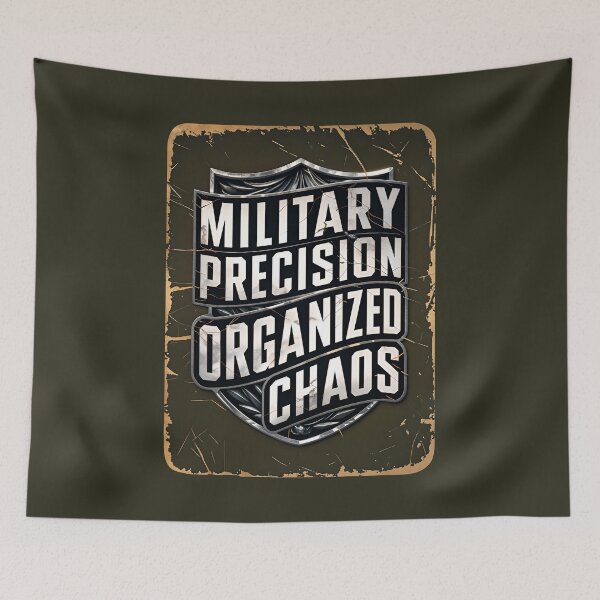 Item preview, Military Precision Organized Chaos Funny Army Quote designed and sold by TheArtOfPat.