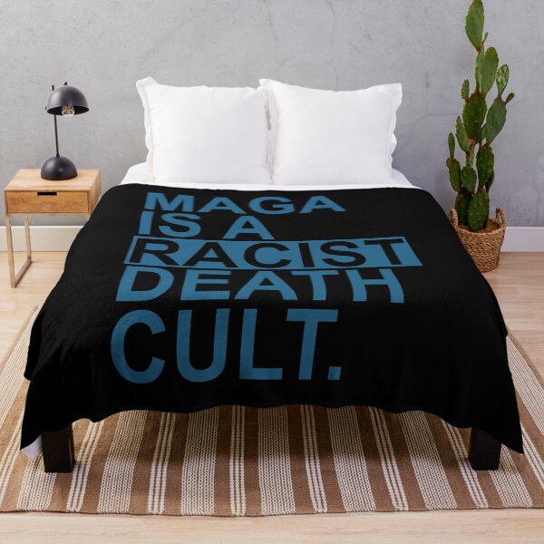 Item preview, Maga is a Racist Death Cult - Steel Blue Box designed and sold by Thelittlelord.