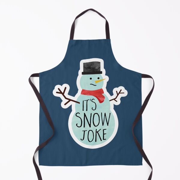 Item preview, "It’s Snow Joke - Funny Blue Snowman Design" designed and sold by hitechmom.