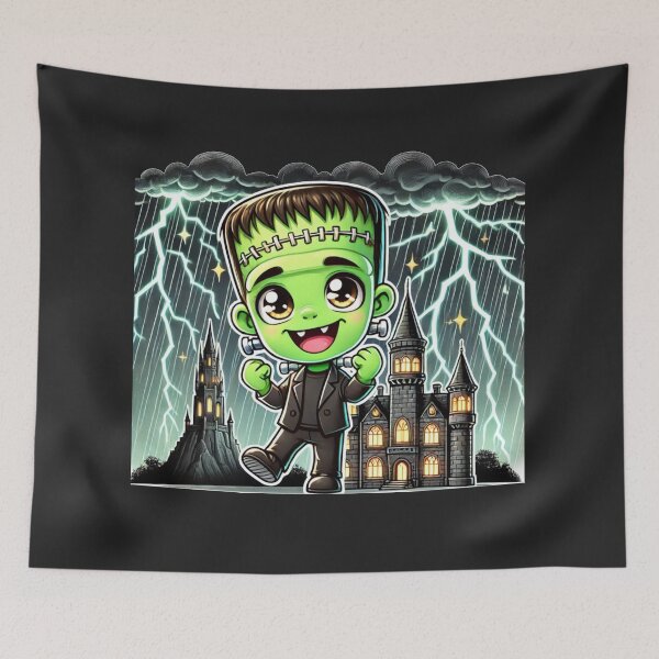 Item preview, Adorable Chibi Frankenstein – Little Lightning Monster designed and sold by NSB-Design.