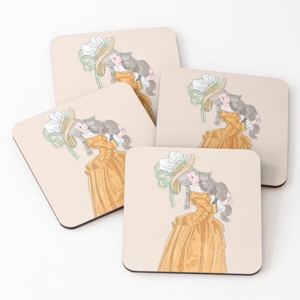 Item preview, Historical Costume 1780s Watercolor Fashion Illustration 1 designed and sold by MariOyama.