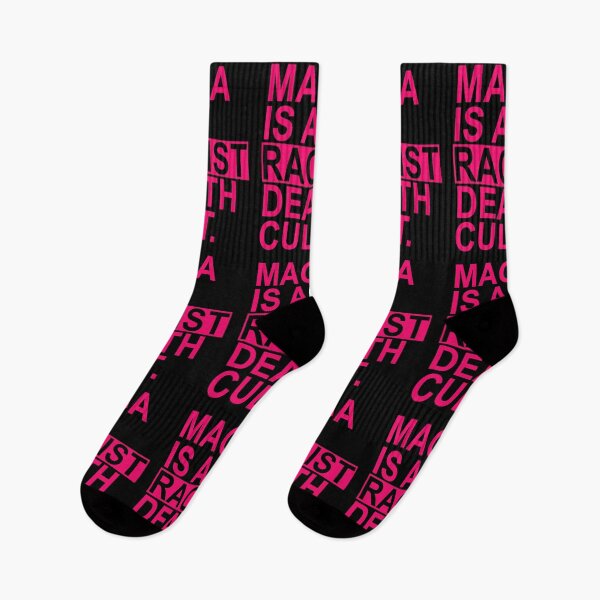 Item preview, Maga is a Racist Death Cult - Hot Pink box 1.0 designed and sold by Thelittlelord.