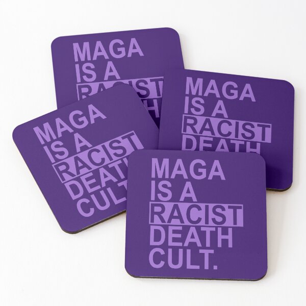 Item preview, Maga is a Racist Death Cult - Lavender 2.0 designed and sold by Thelittlelord.
