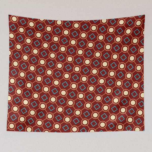 Item preview, Colorful Squares Ai Made Infinite Pattern Endless Geometry designed and sold by EvergreenMotifs.