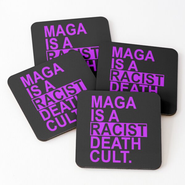 Item preview, Maga is a Racist Death Cult - Violet 2.0 designed and sold by Thelittlelord.