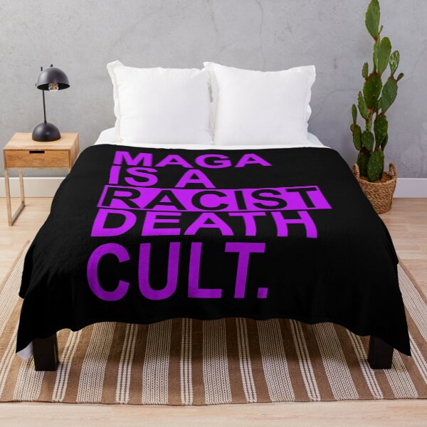 Item preview, Maga is a Racist Death Cult - Violet 2.0 designed and sold by Thelittlelord.