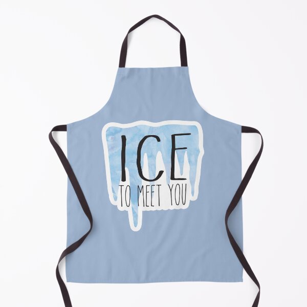 Item preview, Ice to meet you! Blue Icicle Winter Pun Design designed and sold by hitechmom.