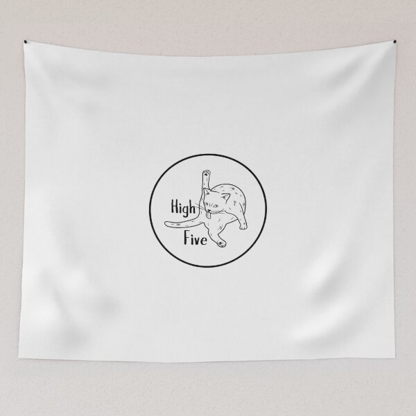 Item preview, Funny cat high-five  designed and sold by ProbablyHungry.