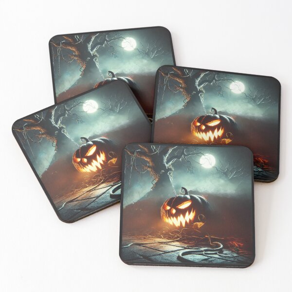 Item preview, Grinning Nightmare: The Sinister Pumpkin Awakes designed and sold by WheelieGdArt.