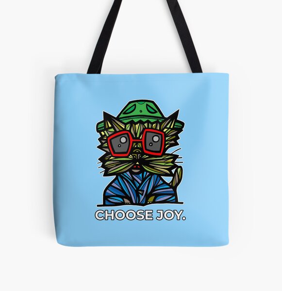 "Choose Joy." All Over Print Tote Bag