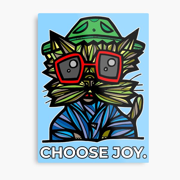 "Choose Joy." Metal Print