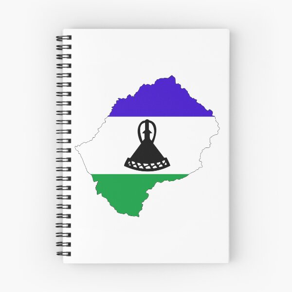 Item preview, lesotho flag map designed and sold by tony4urban.