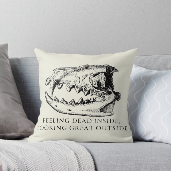 Item preview, Feeling Dead Inside, Looking Great Outside #Taxidermy #Skull #Bones designed and sold by Anna Halasek.