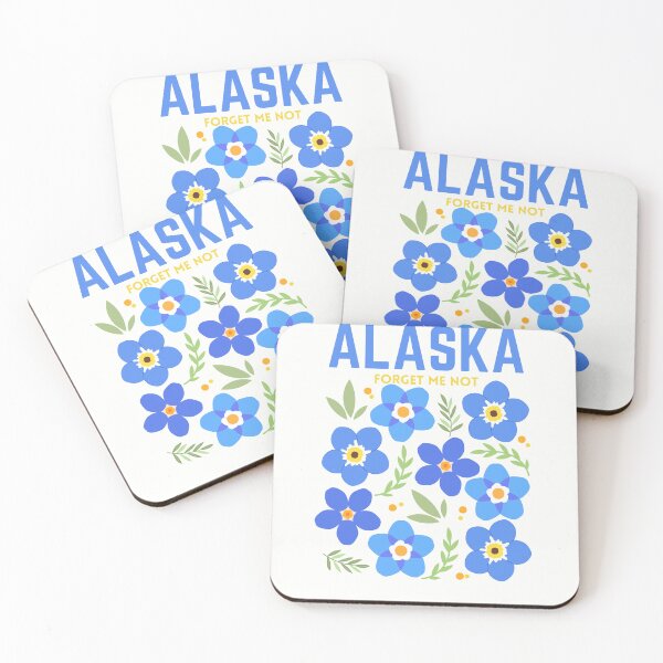 Artikelvorschau, Alaska State Vergissmeinnicht Blumen-T-Shirt Sticker entworfen und verkauft von ThinkNature!.