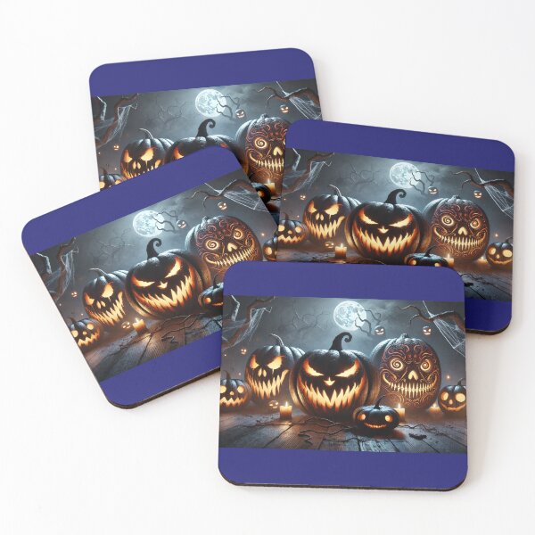 Item preview, Moonlit Menace: The Gathering of Haunted Pumpkins designed and sold by WheelieGdArt.