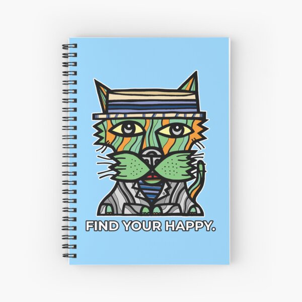 "Find Your Happy." Spiral Notebook