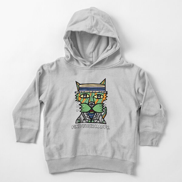 "Find Your Happy." Toddler Pullover Hoodie