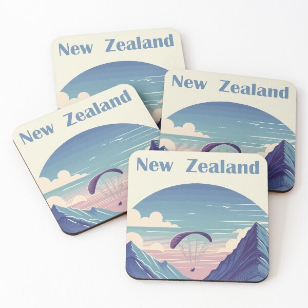 Item preview, New Zealand Adventure - Paragliding Over Scenic Landscape | deewolf designed and sold by -DEEWOLF-.