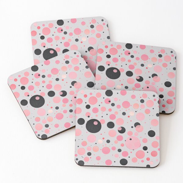 Item preview, Pink and Black Dots Minimalist Design designed and sold by MaryFiore.