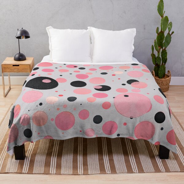 Item preview, Pink and Black Dots Minimalist Design designed and sold by MaryFiore.