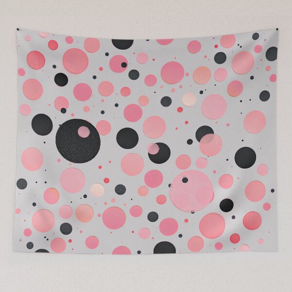Item preview, Pink and Black Dots Minimalist Design designed and sold by MaryFiore.