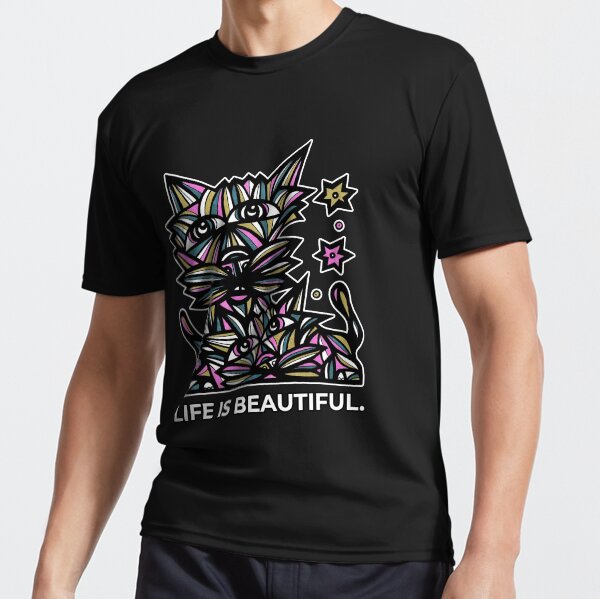 "Life Beautiful." Active T-Shirt