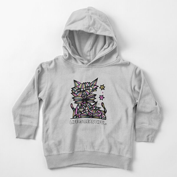 "Life Beautiful." Toddler Pullover Hoodie