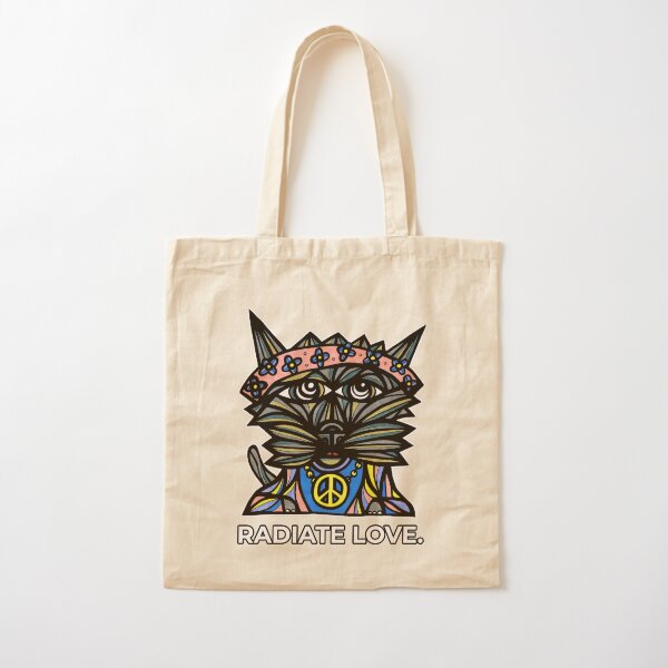 "Radiate Love." Cotton Tote Bag