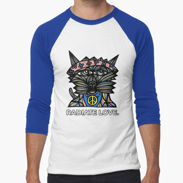 "Radiate Love." Baseball ¾ Sleeve T-Shirt