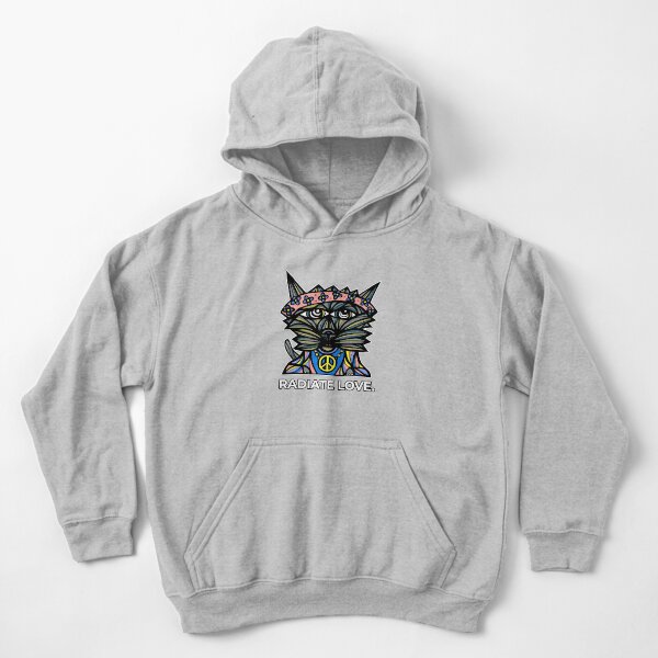 "Radiate Love." Kids Pullover Hoodie