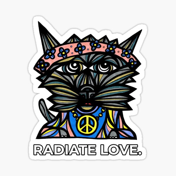 "Radiate Love." Sticker