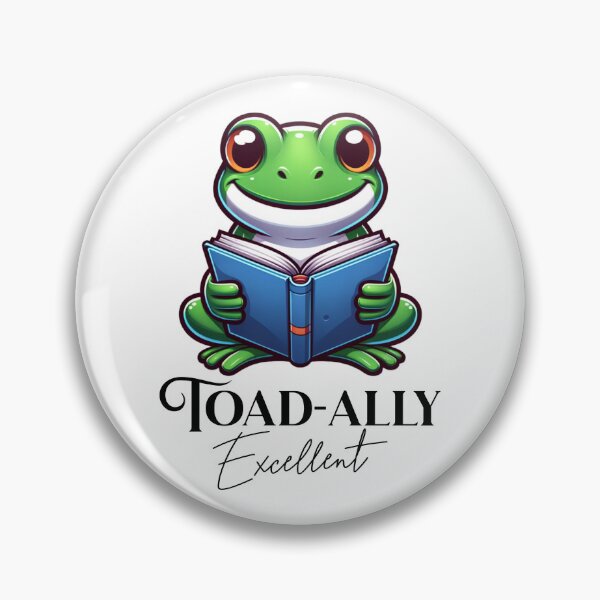 Item preview, Frog Reading A Toad-Ally Excellent Book designed and sold by BassHeadMomma.