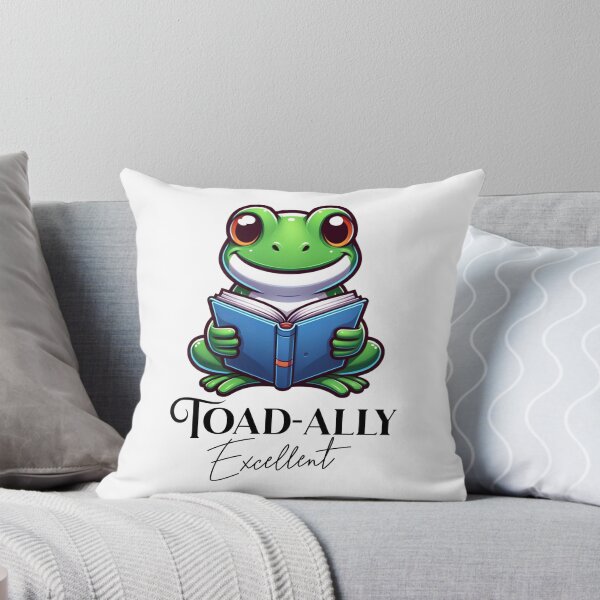 Item preview, Frog Reading A Toad-Ally Excellent Book designed and sold by BassHeadMomma.