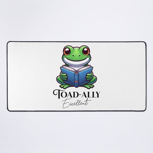 Item preview, Frog Reading A Toad-Ally Excellent Book designed and sold by BassHeadMomma.