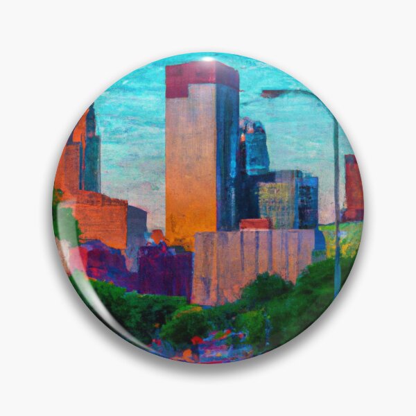 Item preview, Minneapolis Vibrant Oil Painting designed and sold by Minnesota-Art.