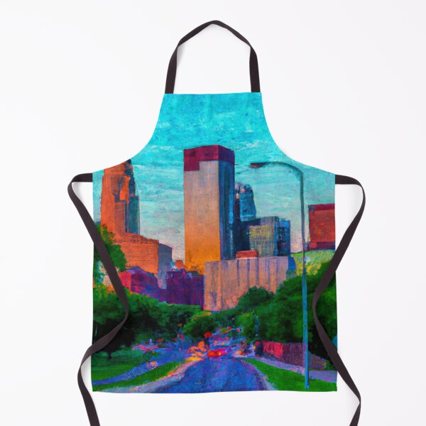 Item preview, Minneapolis Vibrant Oil Painting designed and sold by Minnesota-Art.