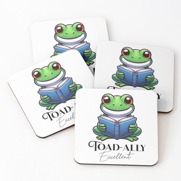Item preview, Frog Reading A Toad-Ally Excellent Book designed and sold by BassHeadMomma.