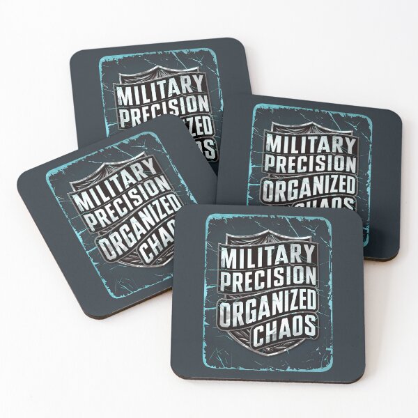 Item preview, Military Precision Organized Chaos Funny Army Quote designed and sold by TheArtOfPat.