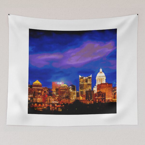 Item preview, St. Paul Skyline Oil Painting designed and sold by Minnesota-Art.