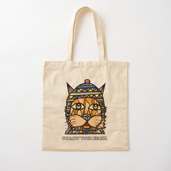 "Follow Your Heart." Cotton Tote Bag