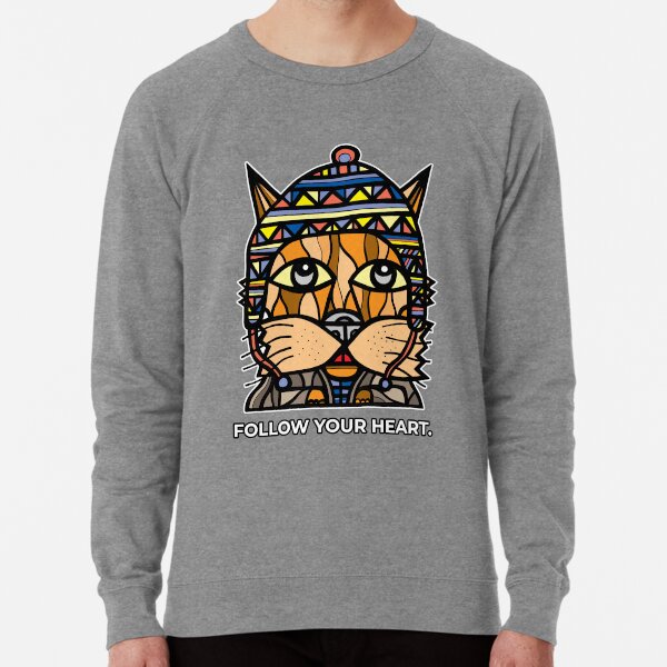 "Follow Your Heart." Lightweight Sweatshirt