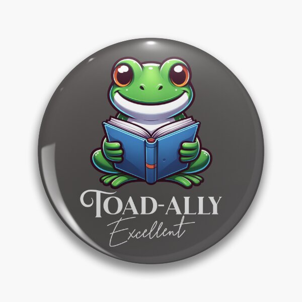 Item preview, Frog Reading A Toad-Ally Excellent Book designed and sold by BassHeadMomma.