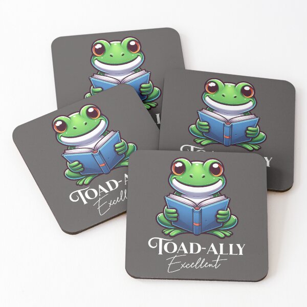 Item preview, Frog Reading A Toad-Ally Excellent Book designed and sold by BassHeadMomma.
