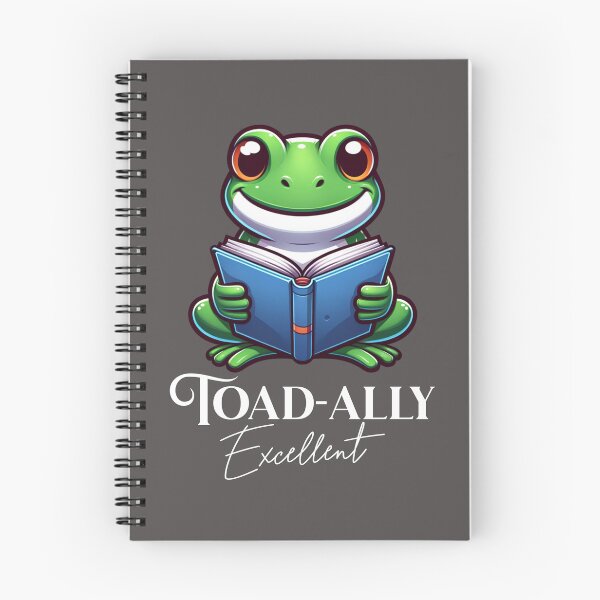 Item preview, Frog Reading A Toad-Ally Excellent Book designed and sold by BassHeadMomma.