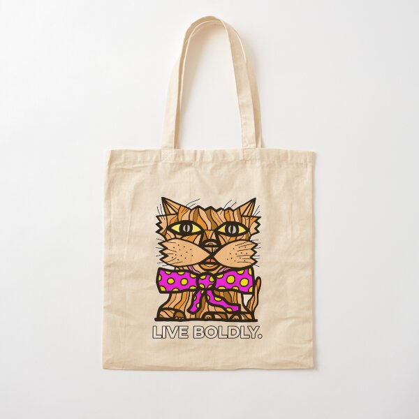 "Live Boldly." Cotton Tote Bag