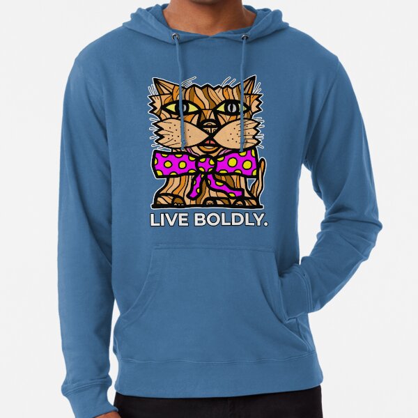 "Live Boldly." Lightweight Hoodie