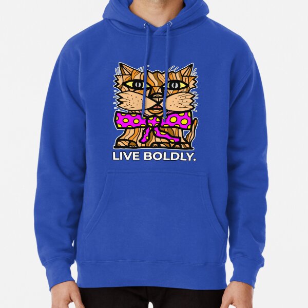 "Live Boldly." Pullover Hoodie